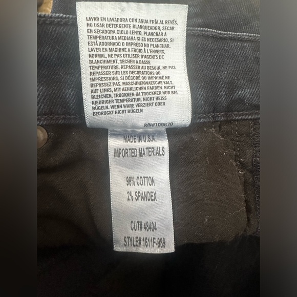 Citizens of Humanity Chrissy High-Rise Skinny Jeans Dark Blue Black Size 27 EUC - Picture 11 of 17